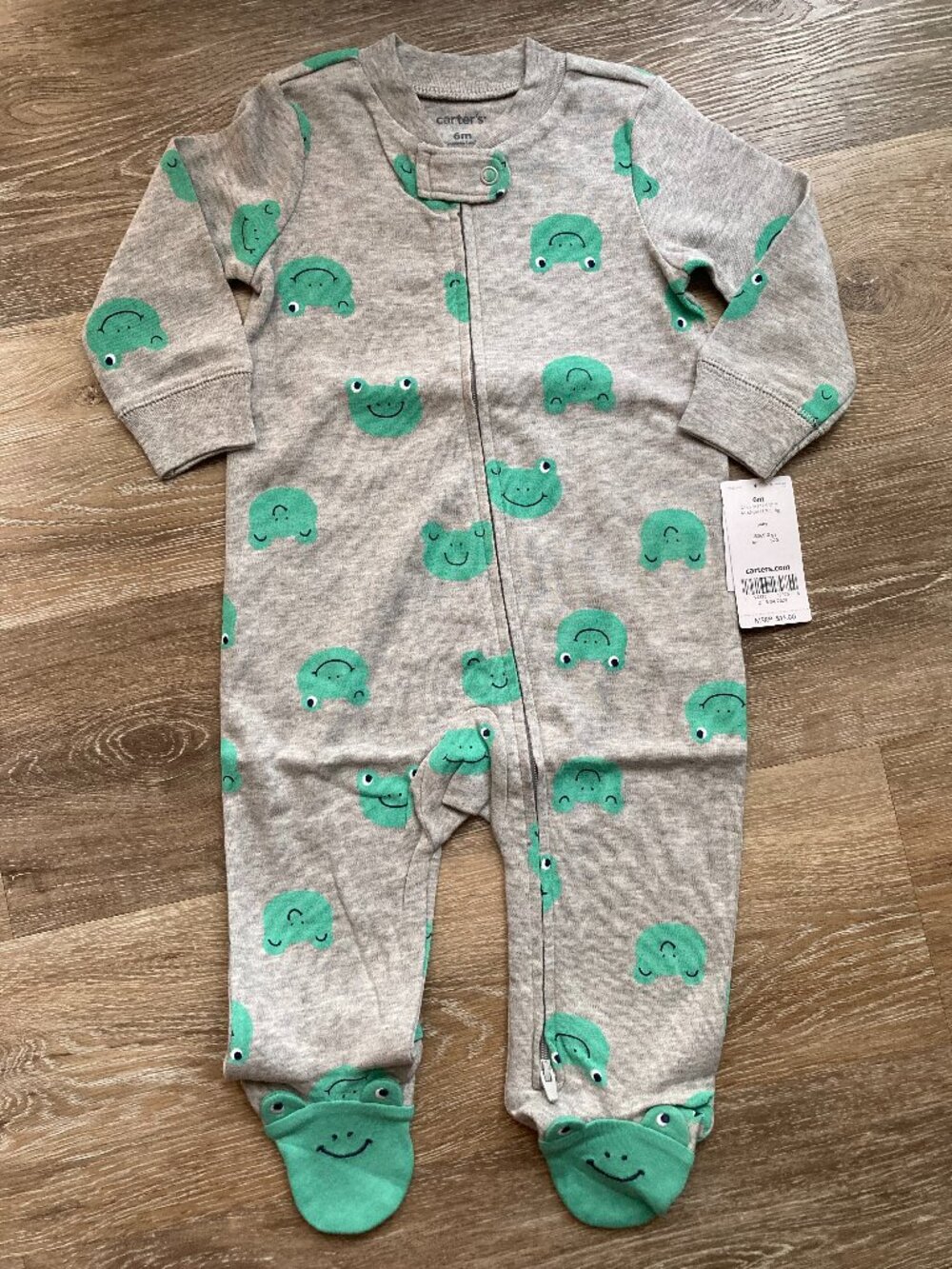Carters Frog Footie Pjs Size 6mo